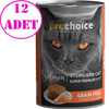 Pro Choice Sterilised Somonlu Kedi Konservesi Pate 400 Gr 12 AD 32126013 Pro Choice Yetişkin Kedi Konserve Mamaları Amazon Pet Center