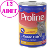 Proline Kedi Konserve Maması Pate Okyanus Balıklı 395 Gr 12 AD 20596002 Amazon Pet Center