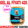 Reflex Plus Jöle İçinde Ringa Balığı ve Karides Küçük Irk Köpek Konservesi 85 Gr 15 AD Gel Al 21400001 Amazon Pet Center
