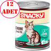 Snacky Chunk Ciğerli Kedi Konserve Maması 400 Gr 12 AD 35006282 Amazon Pet Center