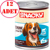 Snacky Chunk Kuzu Etli Köpek Konservesi 400 Gr 12 AD 35006343 Amazon Pet Center