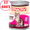 Snacky Chunk Sığır Etli Kedi Konservesi 400 Gr 12 AD 35006268 Amazon Pet Center