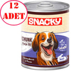 Snacky Chunk Somonlu Köpek Konservesi 400 Gr 12 AD 35006367 Amazon Pet Center