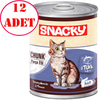 Snacky Chunk Ton Balıklı Kedi Konservesi 400 Gr 12 AD 35006244 Amazon Pet Center