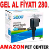 Sobo Sirkülasyon Motoru WP-880 800 l/h 15W Gel Al 35002314 Amazon Pet Center