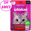 Whiskas Sığır Etli Pouch Kedi Maması 100 Gr 20 AD 32121568 Amazon Pet Center