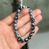 Karlı Obsidyen Doğal Taş Unisex Bileklik