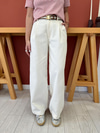 Bej Gabardin Palazzo Pantolon