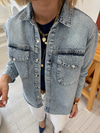 Komple Taşlı Jean Ceket