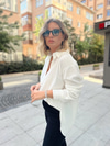 Modal Tencel Kumaş Beyaz Gömlek
