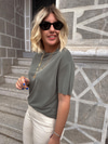 Oysho Modal Kumaş Haki T-shirt