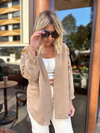 Taşlı & İşlemeli Bej Kimono