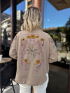 Taşlı & İşlemeli Bej Kimono