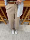 Tencel Gabardin Bej Pantolon