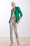 Astarı Desenli Blazer Ceket