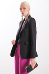 Astarı Desenli Blazer Ceket