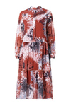 Batik Desen Şifon Elbise