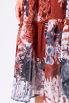 Batik Desen Şifon Elbise