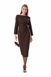 Belden Drape Detaylı Elbise