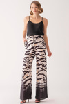 Beli Lastikli Saten Pantolon