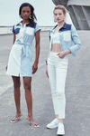 Denim Efektli Koton Ceket