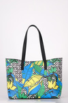 Desenli Bucket Çanta
