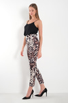 Desenli Gold Logolu Pantolon