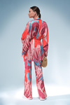 Desenli Saten Kimono