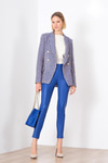 Dokulu Blazer Ceket