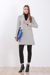Dokulu Uzun Blazer Ceket