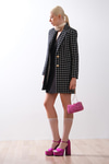 Dokulu Uzun Blazer Ceket