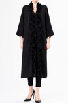 Fırfır Detaylı Şifon Kaftan