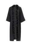 Fırfır Detaylı Şifon Kaftan