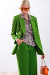 Gold Düğmeli Kruvaze Blazer Ceket