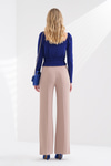 Gold Metal Fermuarlı Crop Bluz