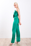 Gold Metal Logolu Saten Fit  Pantolon