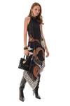 Halter Yaka Saten Elbise