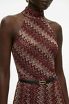 Halter Yakalı Bluz Pantolon