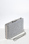 İncili Klipsli Abiye Clutch Çanta