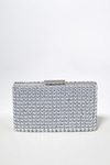 İncili Klipsli Abiye Clutch Çanta