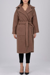 Kemerli Oversize Buklet Kaban