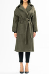 Kemerli Oversize Buklet Kaban