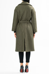 Kemerli Oversize Buklet Kaban