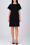 Kolları Volanlı Mini Elbise