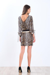 Leopar Desenli Elbise