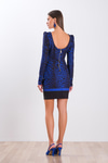 Leopar Desenli Mini Elbise