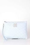 Logolu Kapitone Clutch Çanta