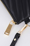 Logolu Kapitone Clutch Çanta