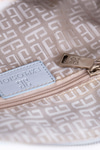 Logolu Kapitone Clutch Çanta