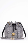 Monogram Desenli Bucket Çanta